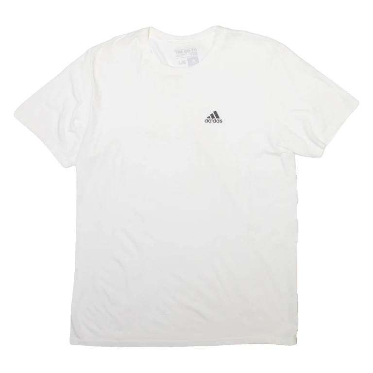 ADIDAS Mens T-Shirt White L