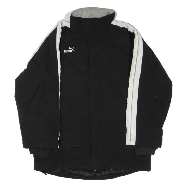 PUMA Mens Jacket Black Nylon XL