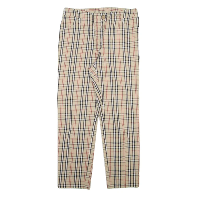Womens Trousers Beige Regular Tapered W32 L29