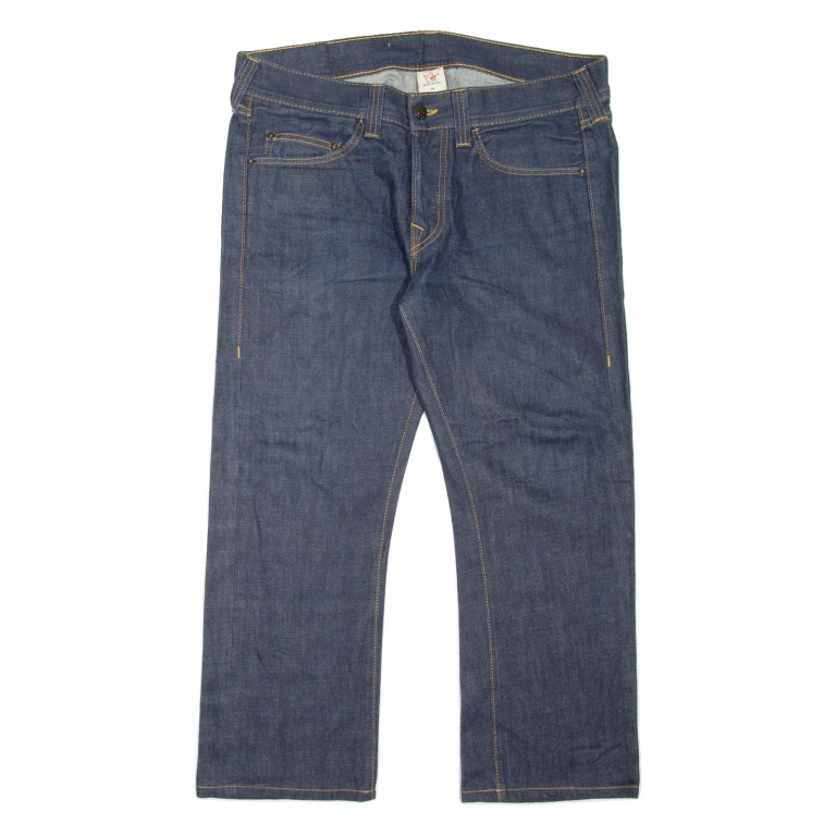 TRUE RELIGION Mens Jeans Blue Regular Straight W38 L26