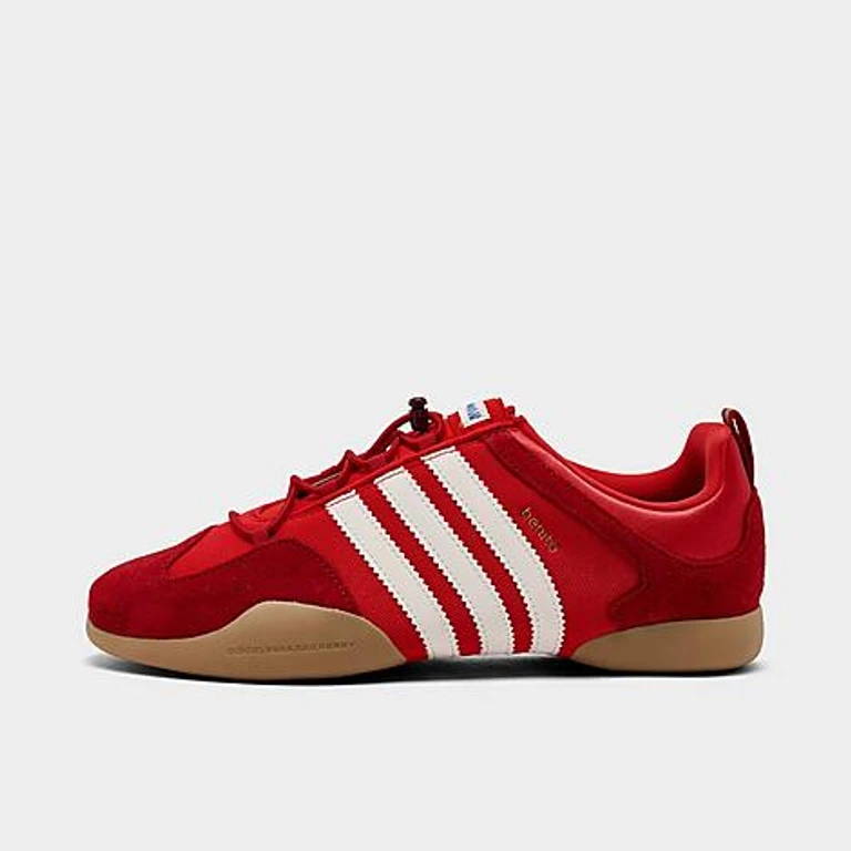adidas Originals x Bad Bunny Ballerina Casual Shoes in Vivid Red/Cloud White/Power Red Size: 6.5