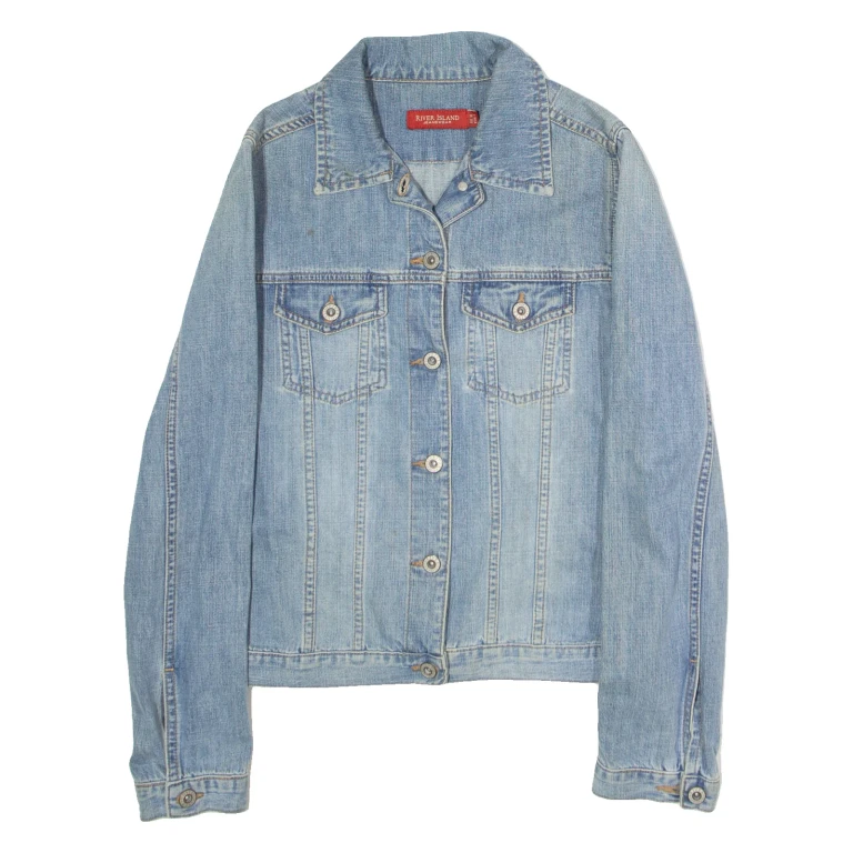 RIVER ISLAND Womens Denim Jacket Blue M