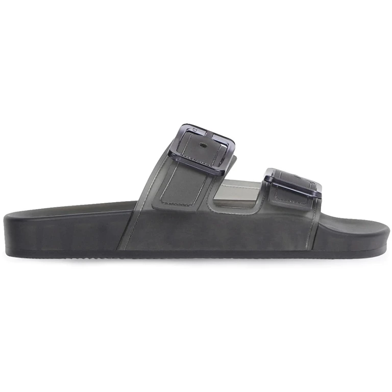 Balenciaga Ladies Mallorca Buckled Slide Sandals In Black