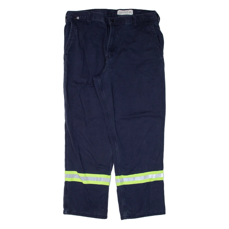CARHARTT Workwear Mens Trousers Blue Regular Straight W38 L29