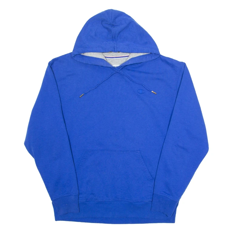 CHAMPION Mens Blue Hoodie L