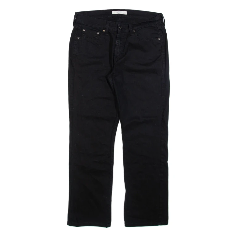 LEVI'S 505 Womens Jeans Black Regular Straight W32 L29