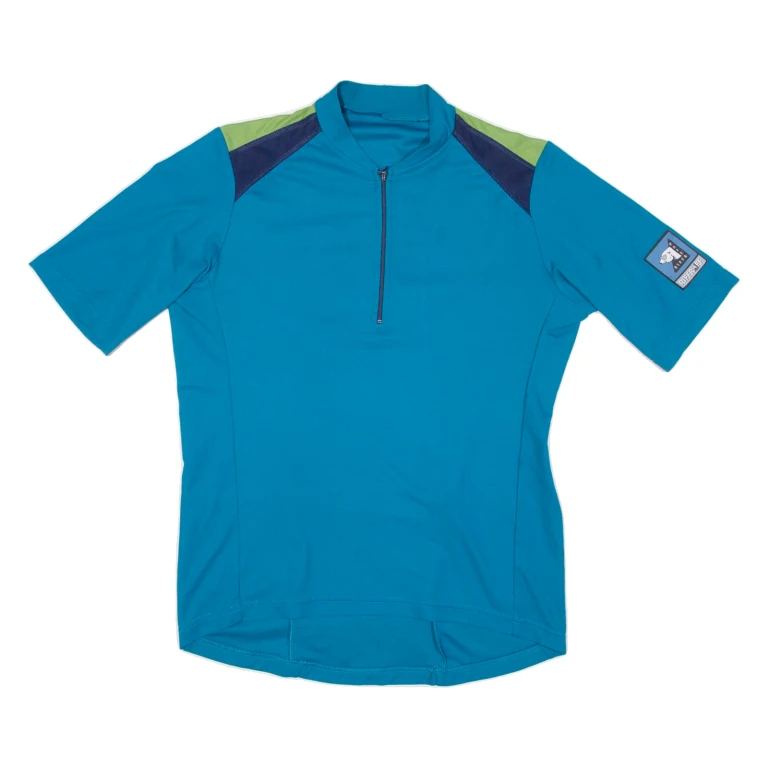 Cycling Mens Jersey Blue 1/2 Zip M
