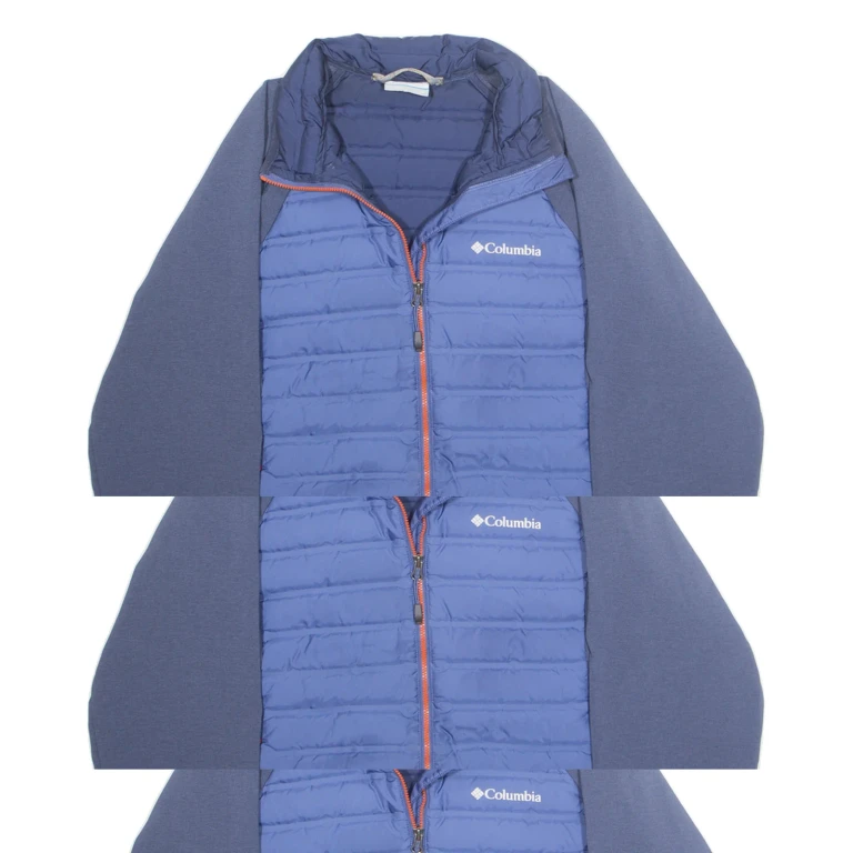 COLUMBIA Mens Puffer Coat Blue M