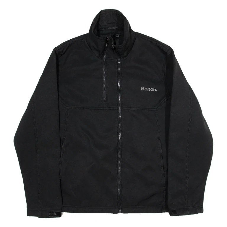 BENCH Mens Track Jacket Black L