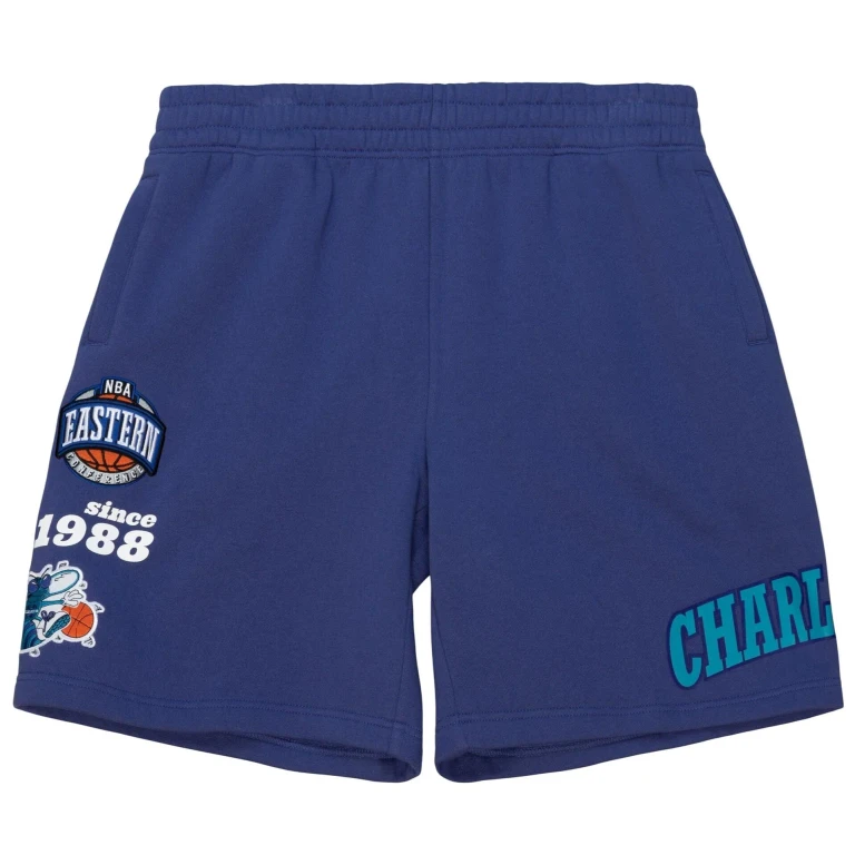 Mitchell & Ness Men's NBA Team Origins Fleece Shorts Hornets