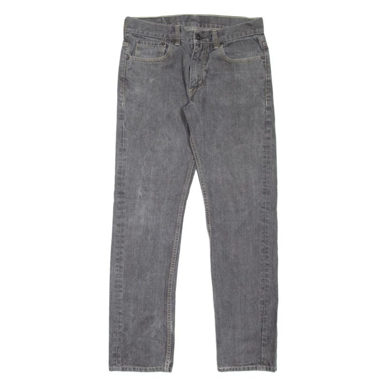 LEVI'S 511 Jeans Mens Grey Skinny Straight W33 L32