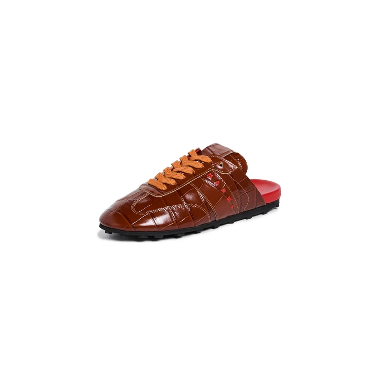 Marni Leather Sneakers Peat 38