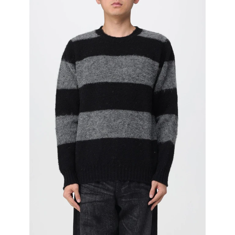 Sweater Men color Black (SHAGGYBEARCHBLACKISH)