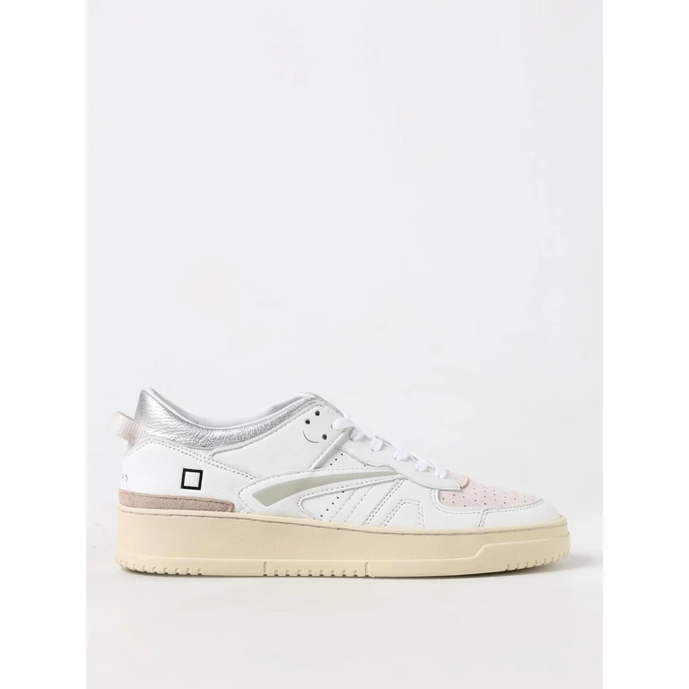 D. A.T. E. Sneakers Woman color White (W401-TO-SH-WPWHITE-PINK)