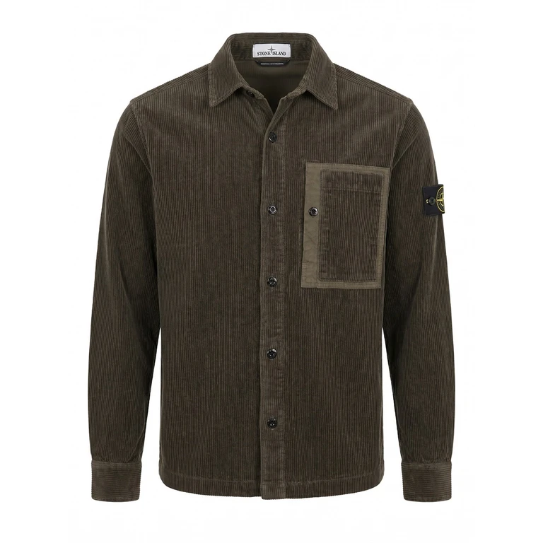 Stone Island Organic Cotton Corduroy Shirt