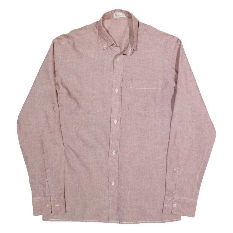 INNOVATEX Mens Plain Shirt Red S