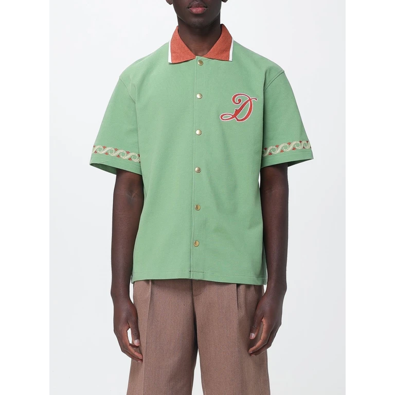 DRÔLE DE MONSIEUR Shirt Men color Green (KSH251CO264WG)