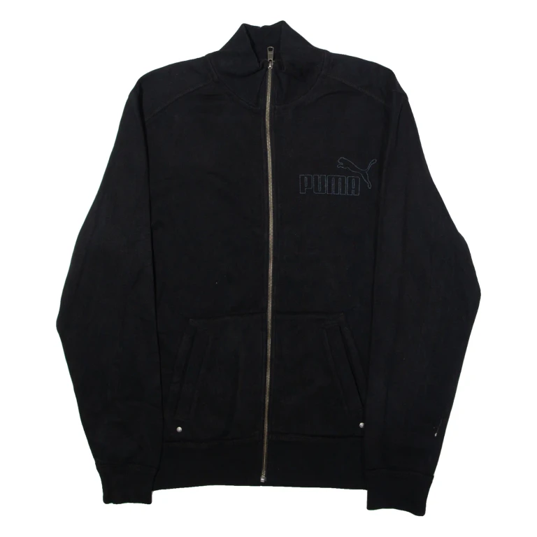 PUMA Mens Track Jacket Black Jersey XL