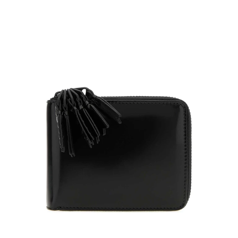 Comme des Garçons Black Leather Wallet Portafogli - Unisex