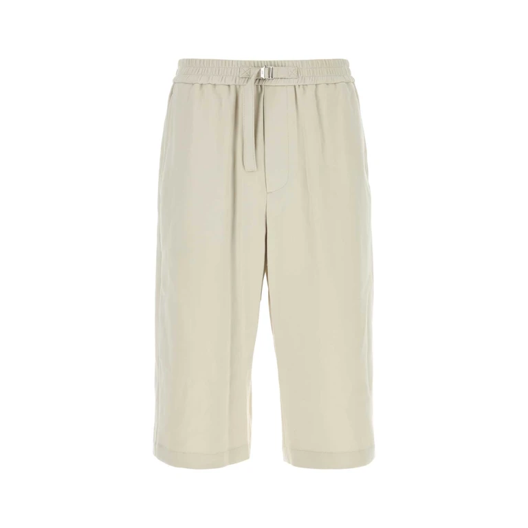 AMI Paris Black Cotton Bermuda Shorts Exterior - Men