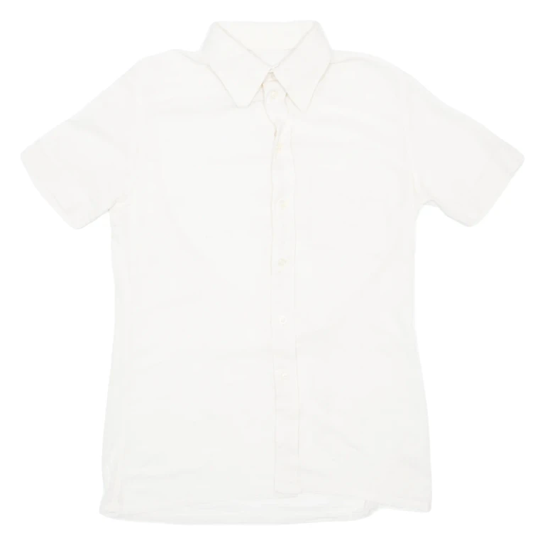Mens Plain Shirt Beige S
