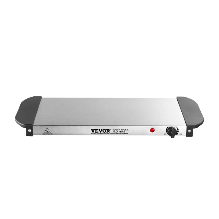 Electric Warming Tray Buffet Food Warming w/ Temp Control Stainless Steel - Silver 2
