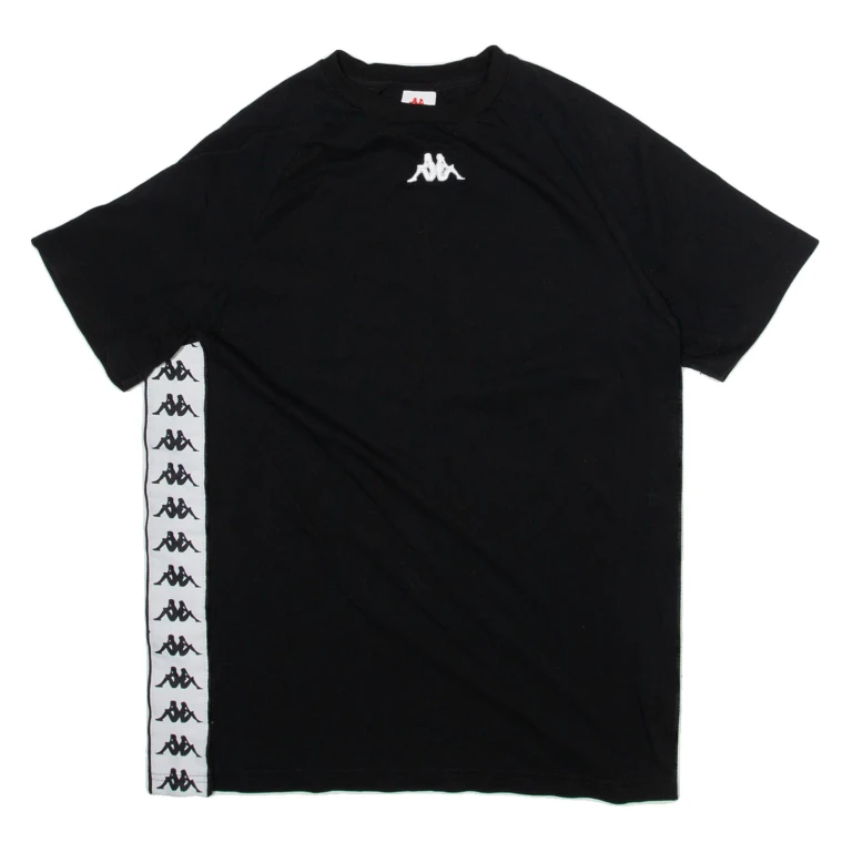 KAPPA Womens T-Shirt Black S