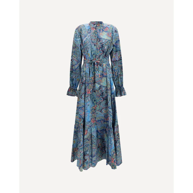 Vestido camisero Etro con estampado Paisley en mezcla de algodón