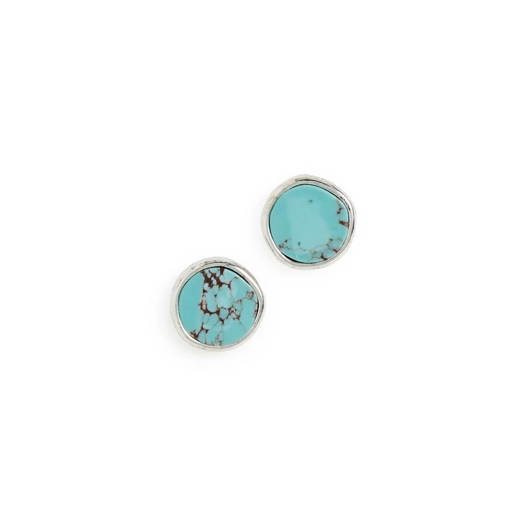 SHASHI Grand Turquoise Studs Turquoise One Size