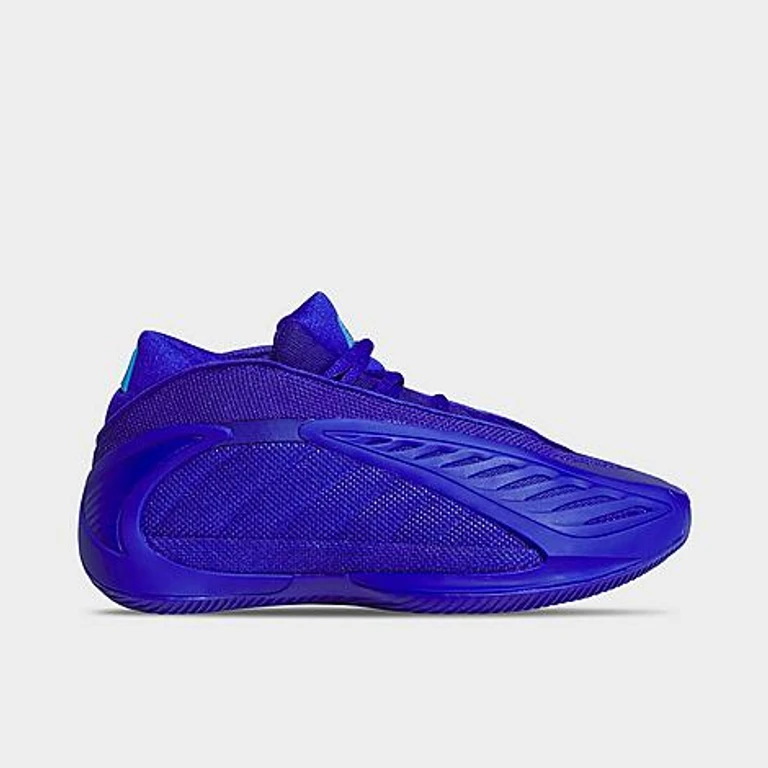 adidas Big Kids Anthony Edwards 2 Basketball Shoes in Lucid Blue/Lucid Ray Blue/Lucid Blue Size: 3.5