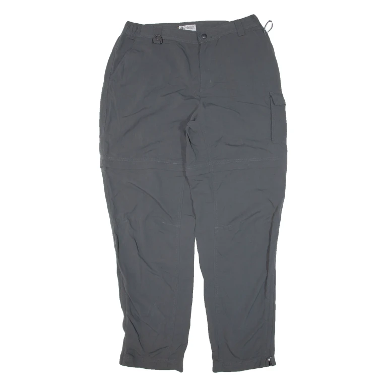 COLUMBIA Womens Trousers Grey Relaxed Tapered Nylon W30 L30