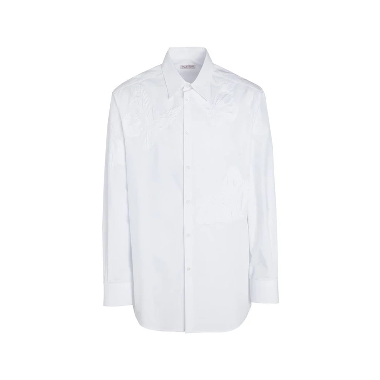 White Cotton Dress Shirt - Men