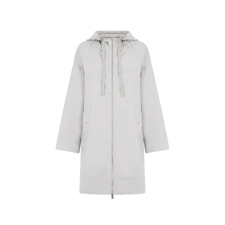 Herno Gray Elastane Coat Clothing - Women