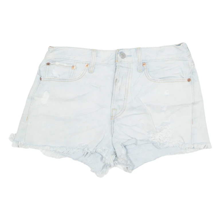 LEVI'S Cut Off Womens Denim Shorts Blue S W28
