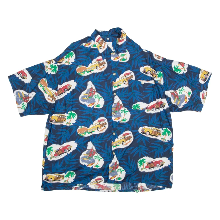 CANDA Mens Shirt Blue XL