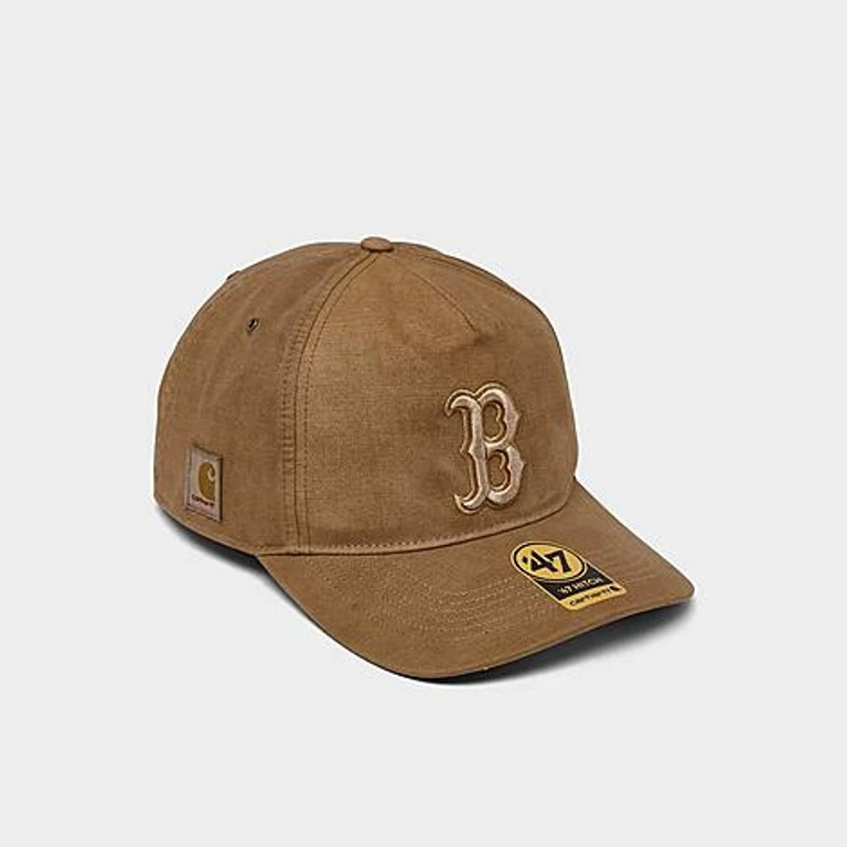 '47 x Carhartt Boston Red Sox MLB HITCH Snapback Hat in Brown