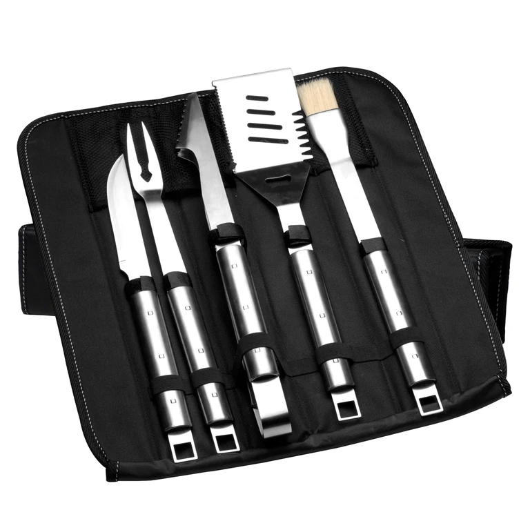 Cubo 6Pc Stainless Steel BBQ Set with Folding Bag