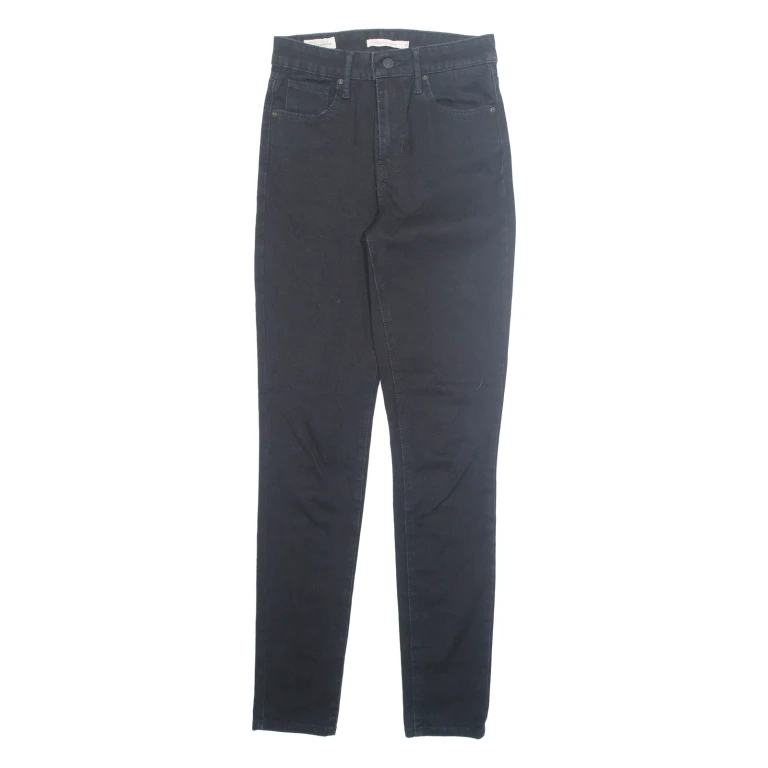 LEVI'S Big E 721 Womens Jeans Black Slim Tapered W26 L30