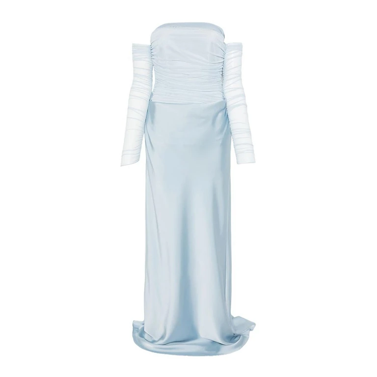 Rotate Birger Christensen Maxi Robe - Bleu (1155832000PLEINAIR)