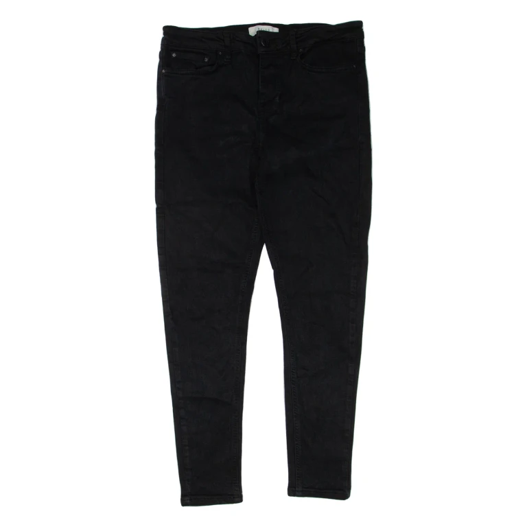 REISS Womens Jeans Black Regular Skinny W30 L27