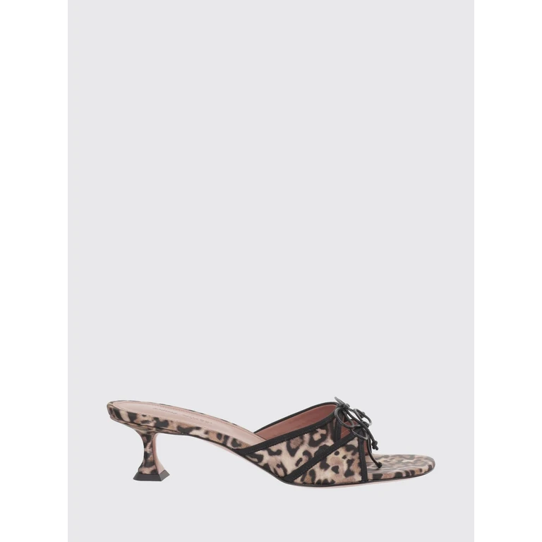 Heeled Sandal Woman color Red (ELEONORASLIPPER45LEOPARDBLACK)