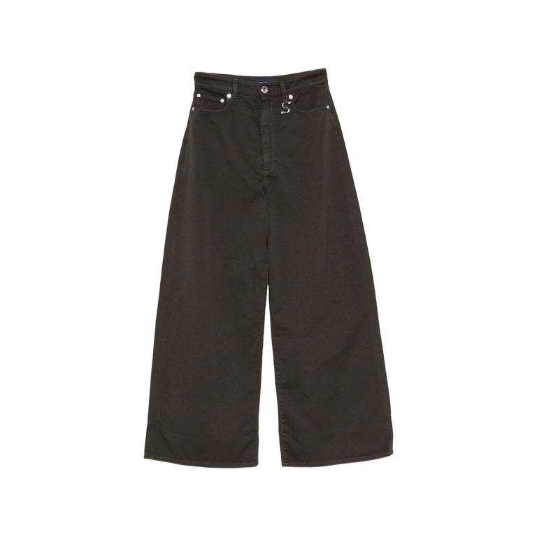 S-detail Wide-leg Jeans