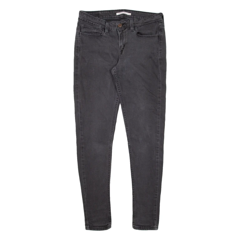 LEVI'S 535 Womens Jeans Black Slim Skinny W29 L30