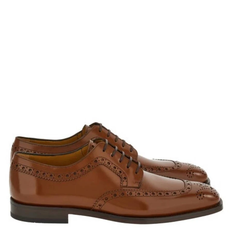 Ferragamo Frisco Wingtip Derby Shoes, Size 9 E