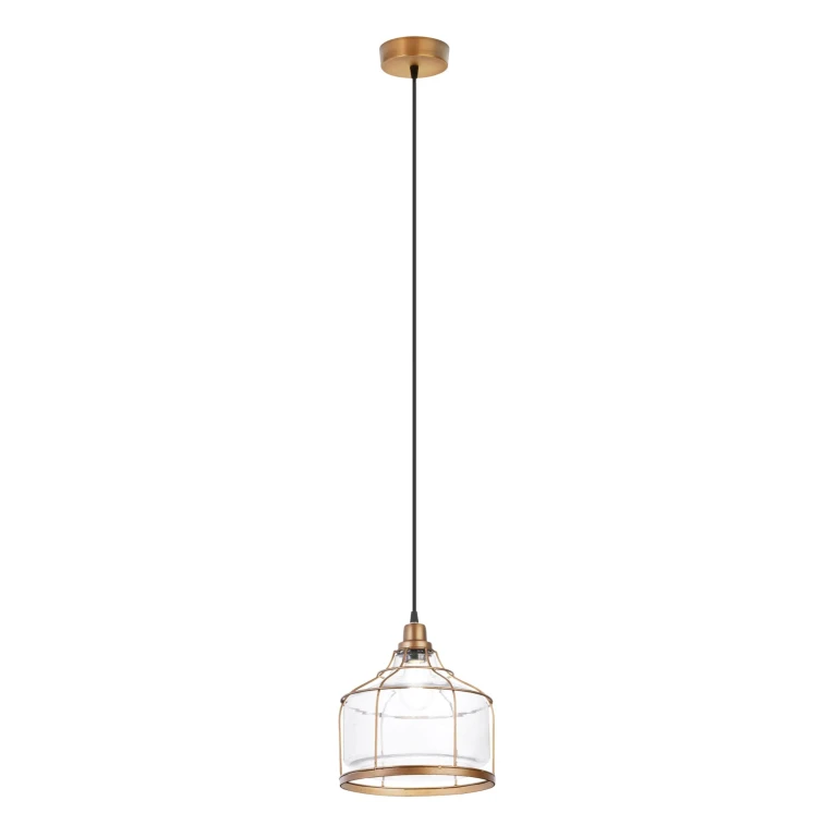 Pendant - Brass & Clear