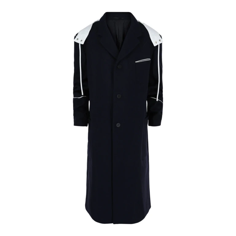 Single-Breasted Hooded Coat