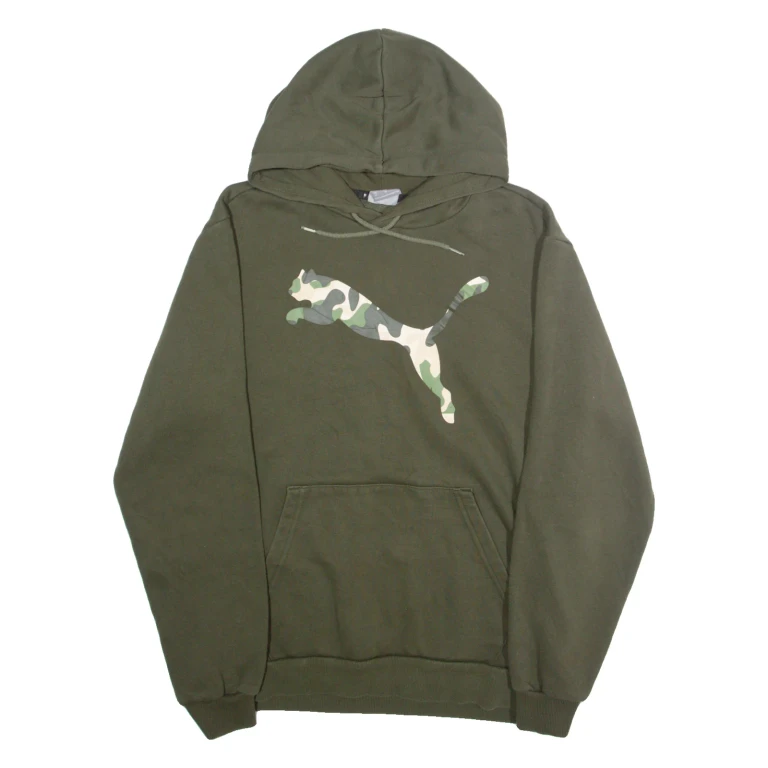 PUMA Mens Green Hoodie M