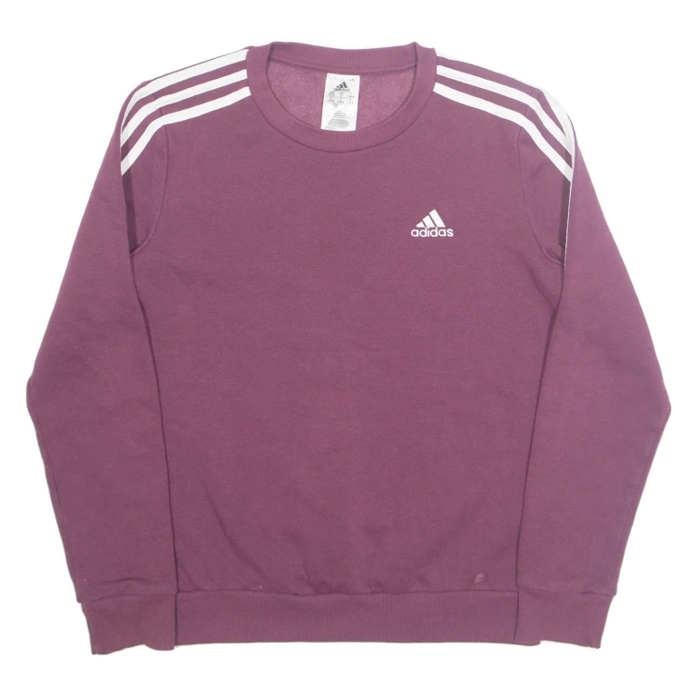 ADIDAS Womens Sweatshirt Maroon S