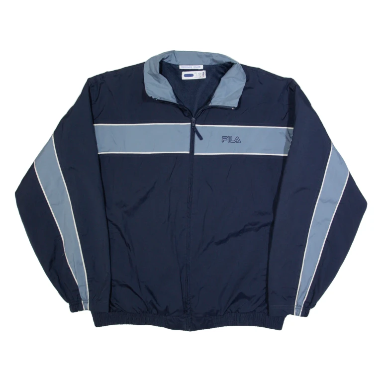 FILA Mens Track Jacket Blue L