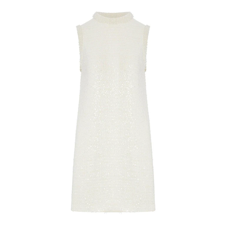 Self Portrait Robe Courte - Blanc (RS25005SCREAM)